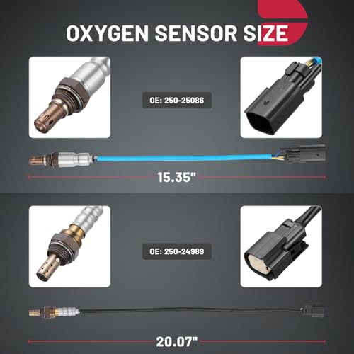 BDFHYK Oxygen Sensor Upstream & Downstream O2 Sensor, Compatible with Ford F150 F-150 Explorer 3.5L 3.7L Mustang Edge Escape Fusion Flex Taurus MKZ MKX MKT MKS 2010-2016, 250-25086 250-24989 4PCS - Image 3
