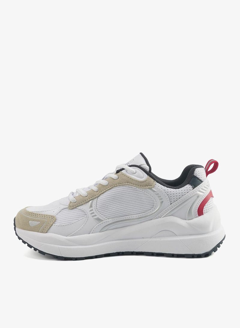 U.S. Polo Assn. Men's White Low-Top Sneakers - Compression Cushioned Shoes with Iconic Design - Image 2