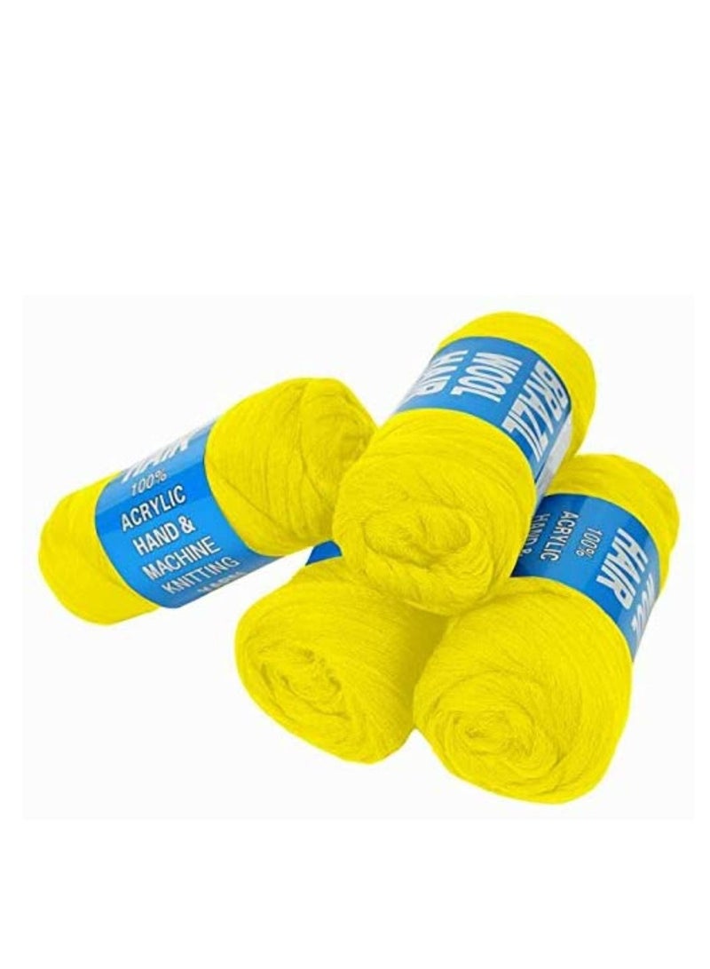 4 packs of Brazilian wool hair yarn, jumbo braiding wool hair yarn, Senegalese wool hair extensions, braids for hair weaving - Image 2