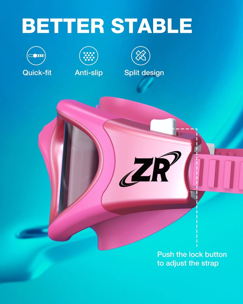 ZIONOR Swim Goggles, G1 MAX Super Anti-Fog Polarized Swimming Goggles for Men Women Adult, UV Protection Leakproof Easy Adjustable Strap for Indoor Outdoor Swimming (Polarized + Bright Smoke) - Image 5