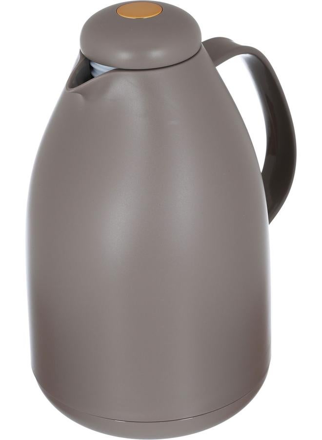 Timeless Penguin Pro Glass Thermos 1.5 Liters Plastic Body Cappuccino