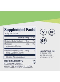 Vimergy Celeryforce ®, 60 Servings – Nerve, Muscle & Cell Support - Powerful Blend Of Magnesium, Inositol, L-Glutamine, L-Taurine & Choline – Non-Gmo, Gluten Free, Kosher, No Soy, Vegan, Paleo  - Image 4