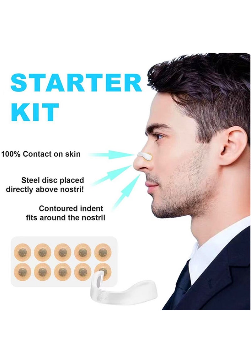 STARTER Snoring Solution for Comfortable and Quieter Sleep Effective to Relieve Snoring Anti Snoring Nose Patch Comfortable Anti Snoring Device Suitable for Hotels Homes Business Travel (black-30pcs)  - Image 3