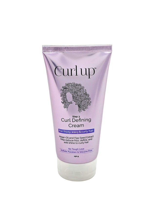 كيرل أب كريم تحديد تجعيد الشعر من كيرل أب - بلسم يترك على الشعر متعدد الاستخدامات، يرطب ويعزز تحديد التجعيدات الطبيعية ويوفر تثبيتًا متوسطًا للشعر الجاف والمتطاير والمموج والمجعد، 150 غرام. - Image 1