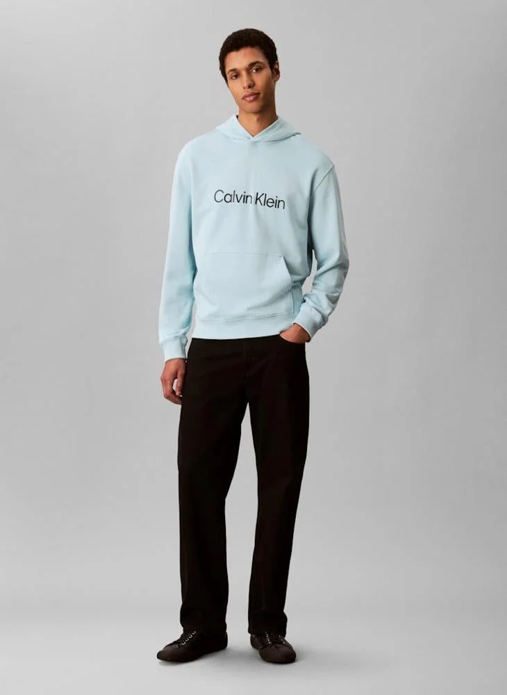 CALVIN KLEIN Logo Terry Hoody