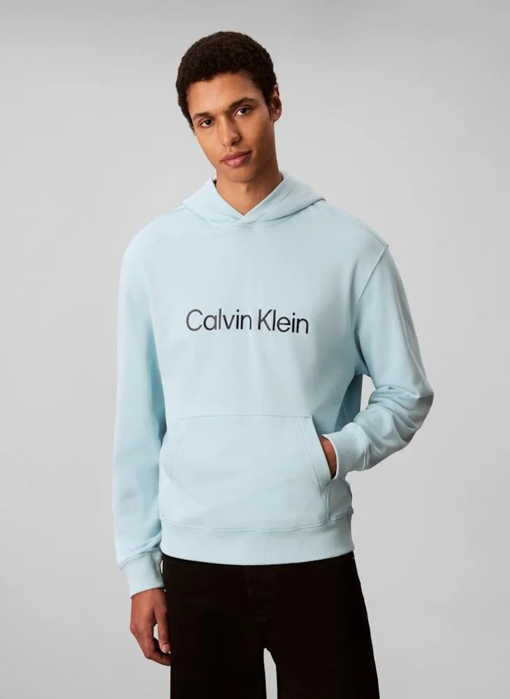 CALVIN KLEIN Logo Terry Hoody