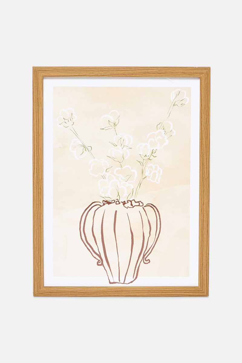 Muy Mucho Wooden Poster With Frame, Multicolor - Image 1