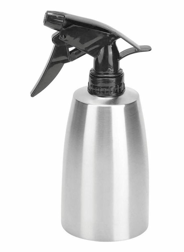 SYOSI Fine Mist Plant Mister Handheld Pressure Stainless Steel Spray Bottles 400mL 13.5oz Watering Can with Adjustable Nozzle for Outdoor Indoor Gardening and Cleaning Work - Image 1