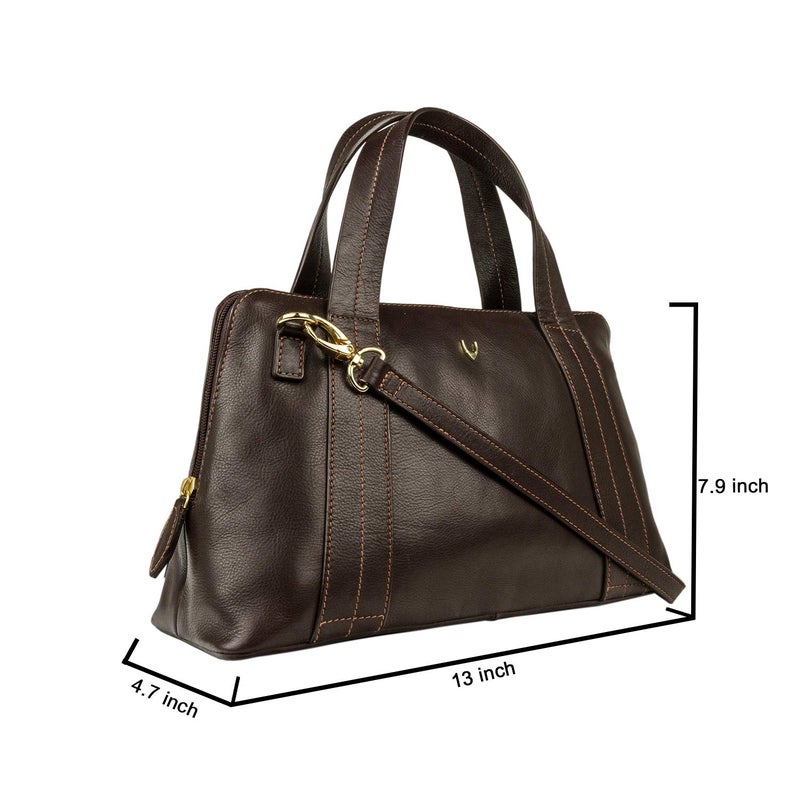 HIDESIGN Cerys Leather Satchel, Brown - Image 2