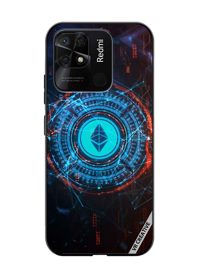 VR CREATIVE Protective Case Cover For Xiaomi Redmi 10C Ethereum Design Multicolour - Image 1