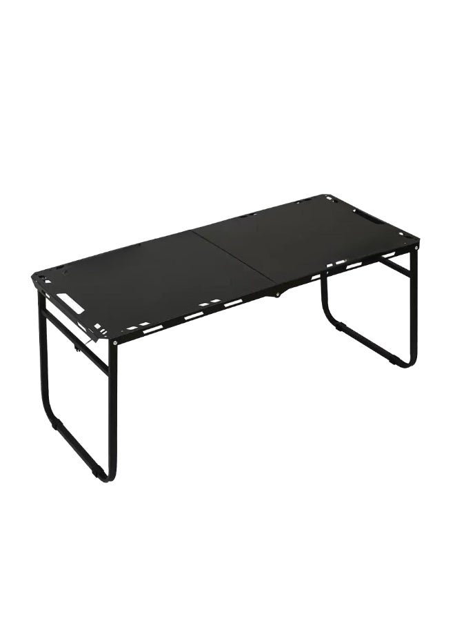 BlueFire IGT Portable Iron Folding Table - One-Second Setup Lightweight Outdoor Camping Table for Picnics, Tea Parties & Travel | Durable, Foldable & Compact Square Design with Protective Mail Packaging - Image 1