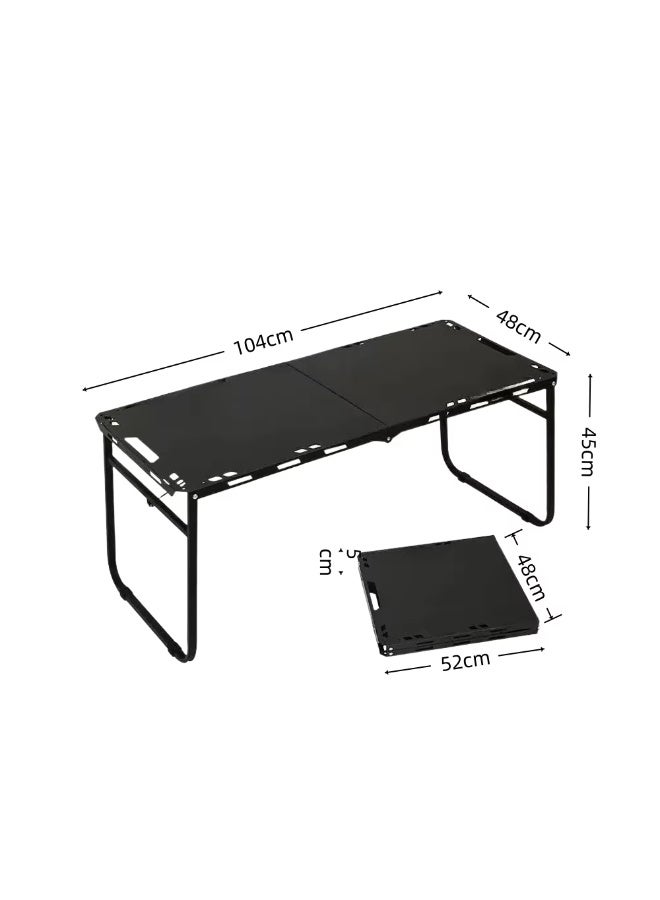 BlueFire IGT Portable Iron Folding Table - One-Second Setup Lightweight Outdoor Camping Table for Picnics, Tea Parties & Travel | Durable, Foldable & Compact Square Design with Protective Mail Packaging - Image 4