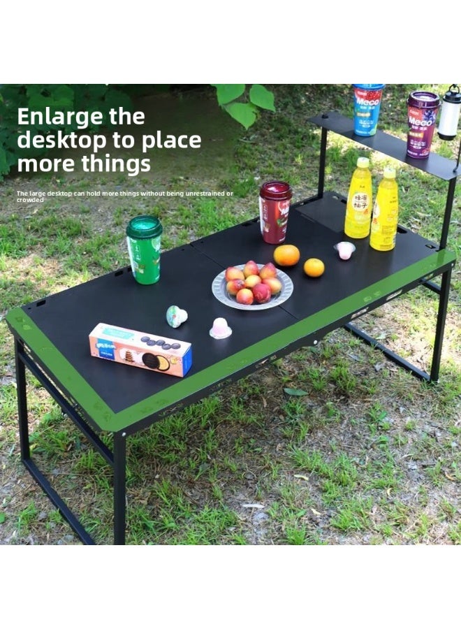 BlueFire IGT Portable Iron Folding Table - One-Second Setup Lightweight Outdoor Camping Table for Picnics, Tea Parties & Travel | Durable, Foldable & Compact Square Design with Protective Mail Packaging - Image 5