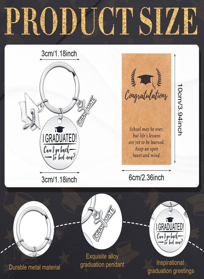 Yinkin 16 Set Graduation Gifts Bulk Includes 8 Pcs Compass Bracelets and 8 Pcs Graduation Keychain Class of 2025 Graduation Souvenir Gifts for Congrats Grad 2025 Graduate College High School Students - Image 2