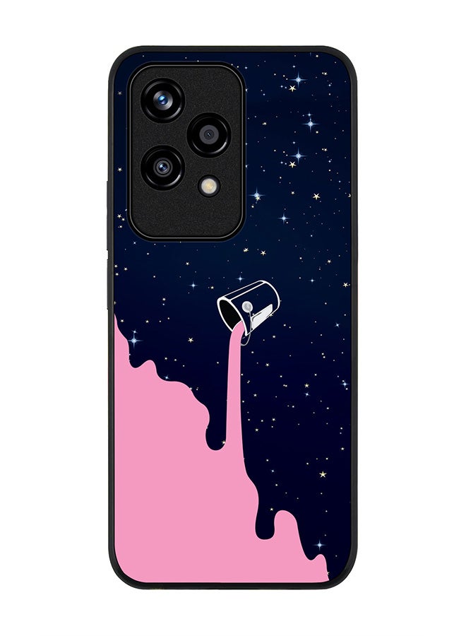 Stylizedd Rugged Black edge case for Honor 200 Lite, Slim fit Soft Case Flexible Rubber Edges Anti Drop TPU Gel Thin Cover -  Berry Milky Way - Image 1