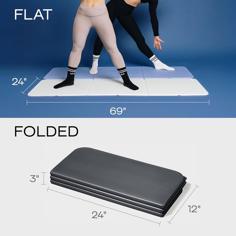 Stakt Foldable Multi-Purpose Fitness & Yoga Mat - Non-Slip, Portable & Lightweight - Image 5