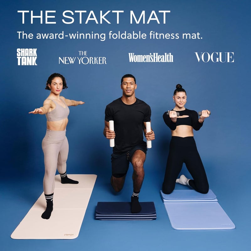 Stakt Foldable Multi-Purpose Fitness & Yoga Mat - Non-Slip, Portable & Lightweight - Image 2