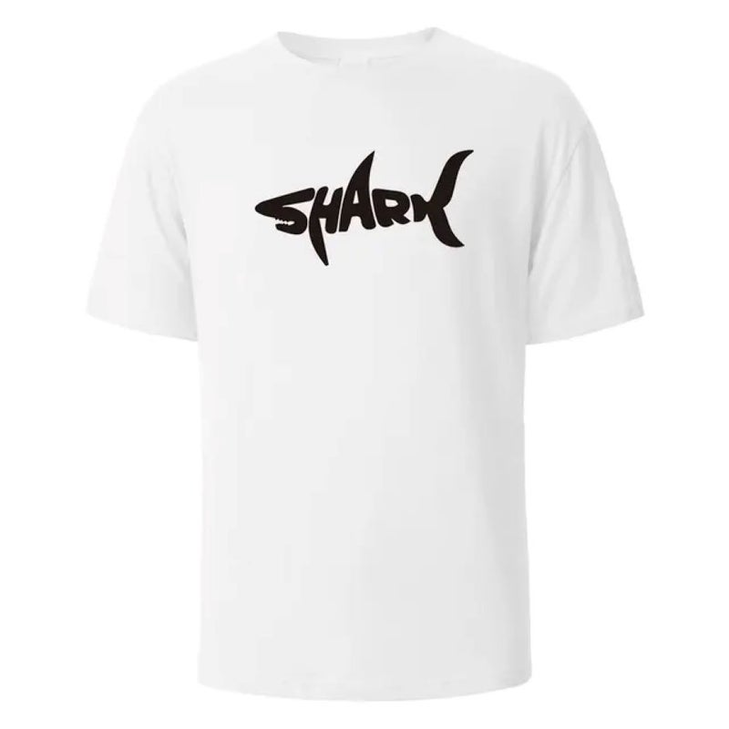 Shark Funny Print Men'S Street Short Sleeve Hip Hop Punk Style Casual Top T-Shirt - Image 3