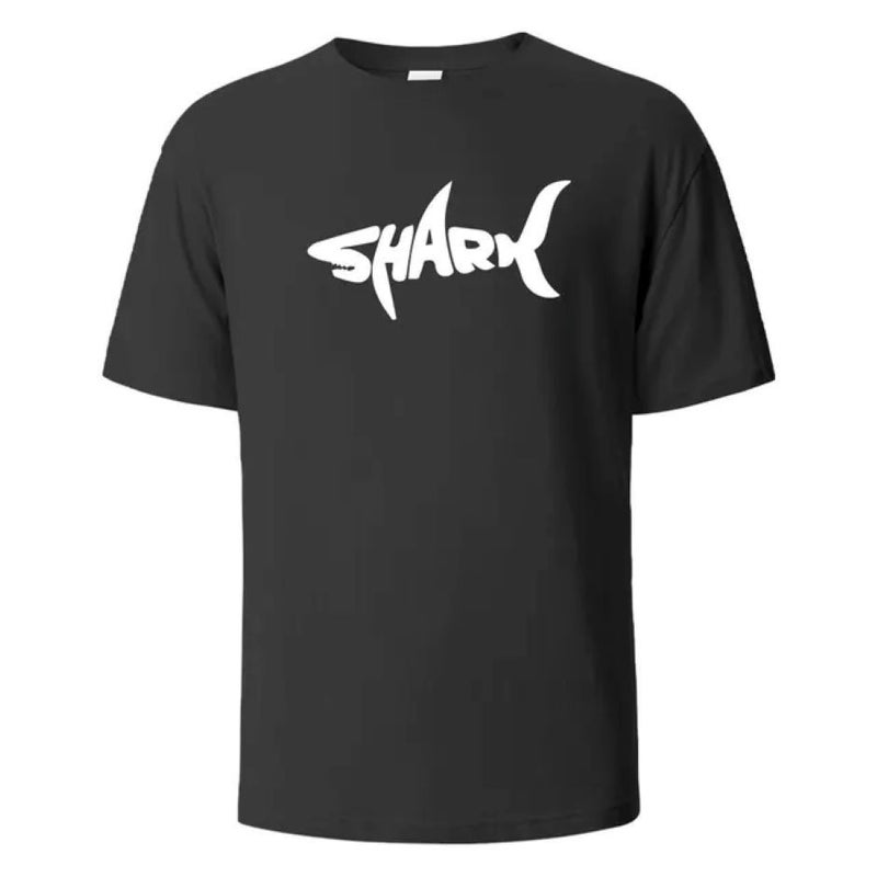 Shark Funny Print Men'S Street Short Sleeve Hip Hop Punk Style Casual Top T-Shirt - Image 2