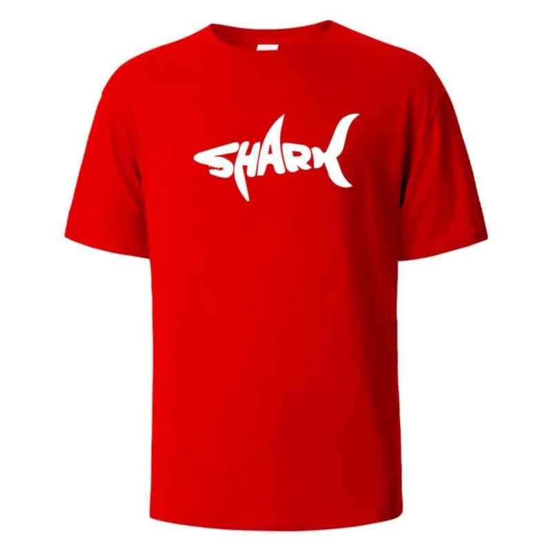 Shark Funny Print Men'S Street Short Sleeve Hip Hop Punk Style Casual Top T-Shirt - Image 5