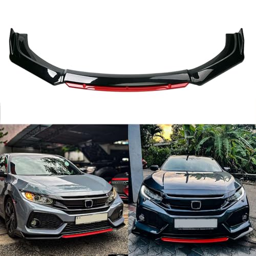 JMTBNO Front Bumper Lip SplitterCar Front Lip Spoiler Body Kit Compatible with Honda Civic Chevy Camaro VW Golf Infiniti G37 Mitsubishi Lancer Mercedes Benz - Image 1