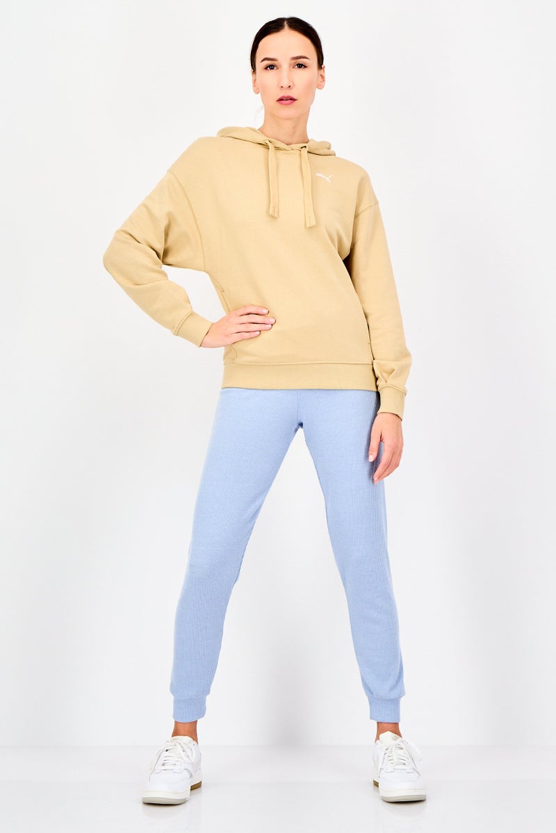 PUMA هودي خارجي طويل الأكمام للنساء، تان - Image 4