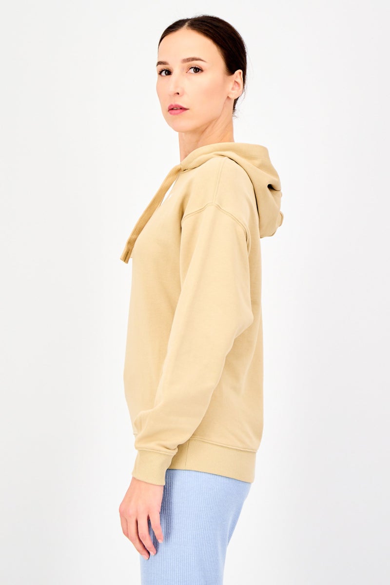 PUMA هودي خارجي طويل الأكمام للنساء، تان - Image 4