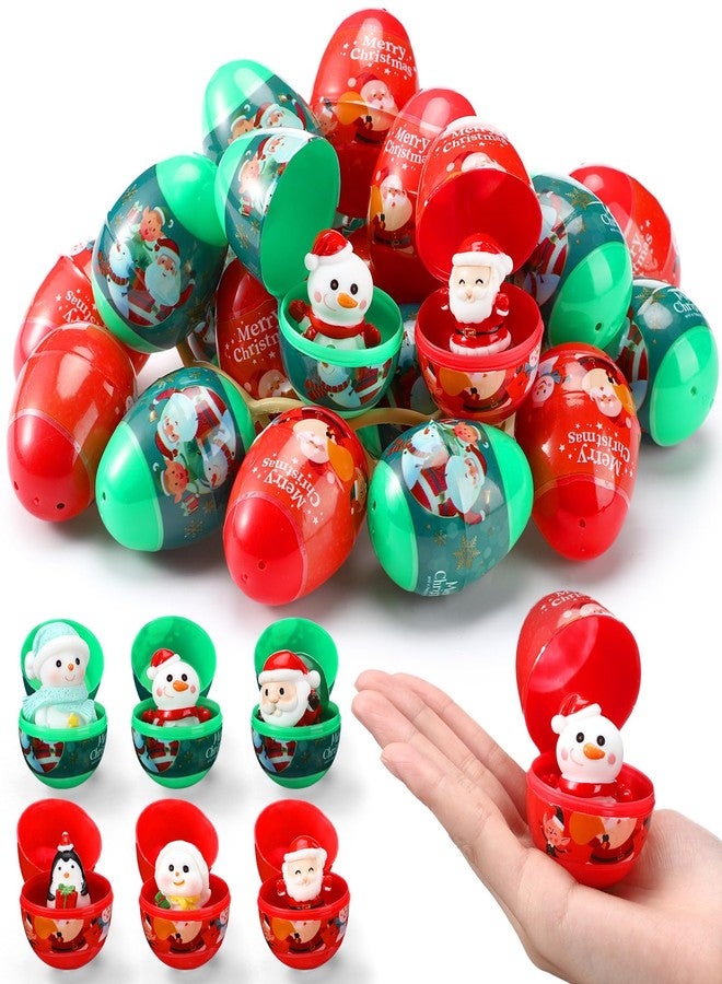 Poen مجموعة بوين من 64 بيضة عيد الميلاد، بيض معبأ مسبقًا، هدايا مثالية للأطفال الصغار، هدايا عيد الميلاد المفاجئة، بيض عيد الفصح المعبأ مسبقًا، هدايا صندوق عيد الميلاد، لوازم المهرجانات، هدايا تذكارية. - Image 1