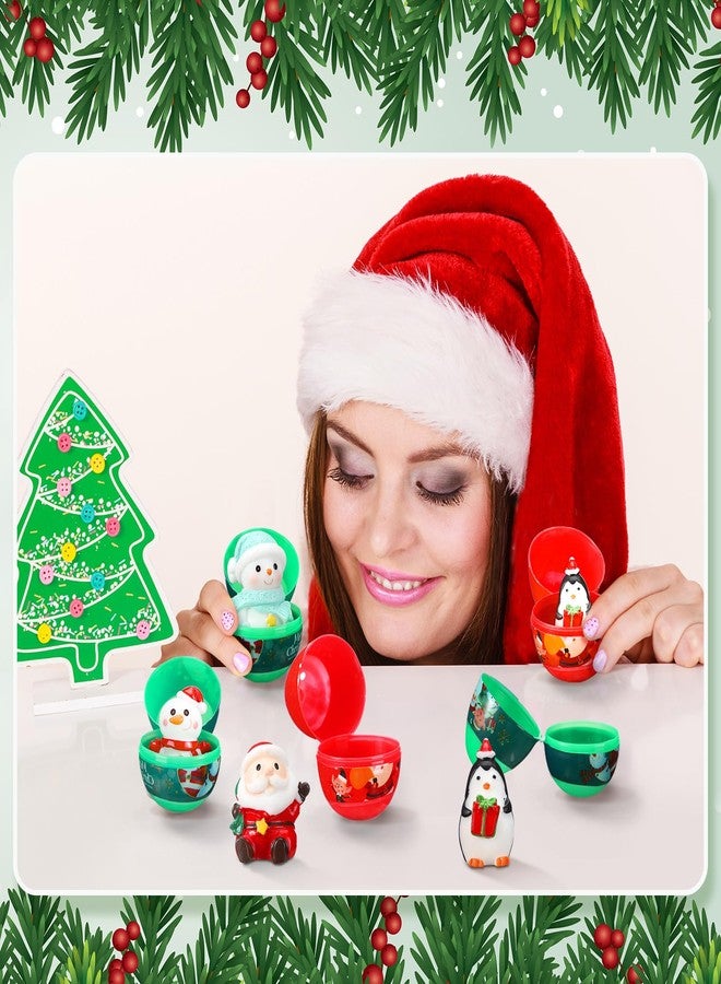 Poen مجموعة بوين من 64 بيضة عيد الميلاد، بيض معبأ مسبقًا، هدايا مثالية للأطفال الصغار، هدايا عيد الميلاد المفاجئة، بيض عيد الفصح المعبأ مسبقًا، هدايا صندوق عيد الميلاد، لوازم المهرجانات، هدايا تذكارية. - Image 5