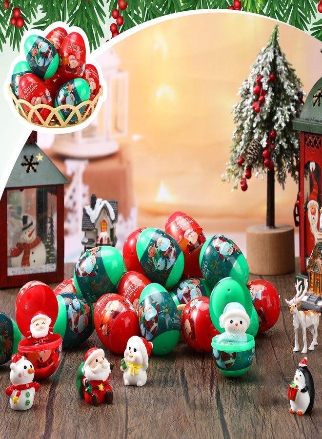 Poen مجموعة بوين من 64 بيضة عيد الميلاد، بيض معبأ مسبقًا، هدايا مثالية للأطفال الصغار، هدايا عيد الميلاد المفاجئة، بيض عيد الفصح المعبأ مسبقًا، هدايا صندوق عيد الميلاد، لوازم المهرجانات، هدايا تذكارية. - Image 3