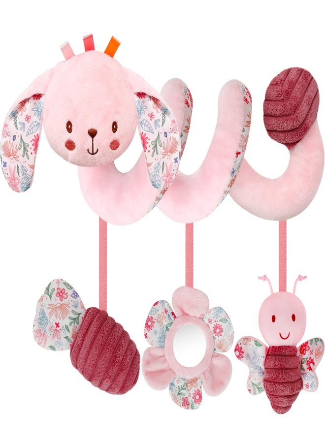 TSYAN Car Seat Toys for Babies 0-6 Months Boy,Baby Spiral Hanging Plush Activity Toys Thank You Gifts for Newborn 0 3 6 9 12 Months Baby Boys Girls - Image 1