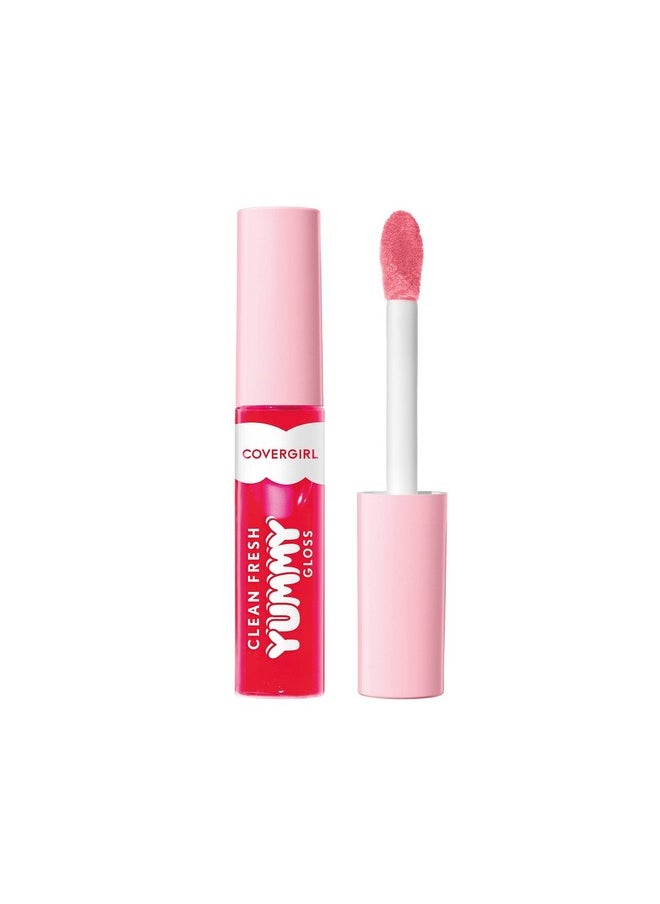 كفر جيرل ملمع شفاه Clean Fresh Yummy Gloss - شفاف، روائح طبيعية، تركيبة نباتية - My Strawbooty  - Image 1