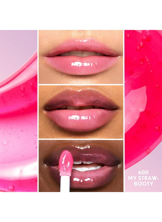 كفر جيرل ملمع شفاه Clean Fresh Yummy Gloss - شفاف، روائح طبيعية، تركيبة نباتية - My Strawbooty  - Image 3