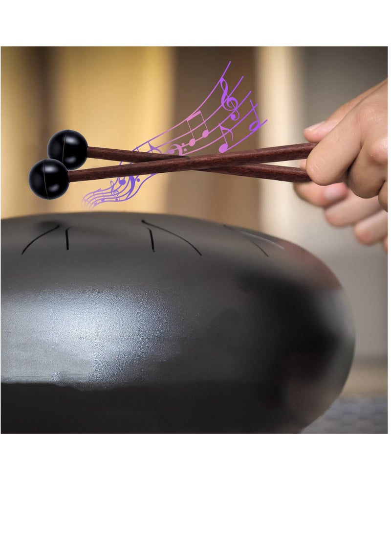 4 Steel Tongue Drum Mallets with Silicone Finger Picks for Gong and Woodblock Drums Compact Sticks for Perfect Sound - Image 3