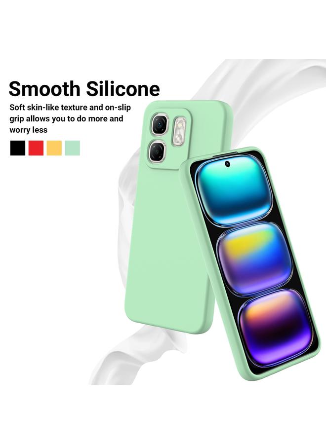 اس-توب جراب لهاتف Infinix Hot 50i بلون سادة من السيليكون السائل المقاوم للسقوط بتغطية كاملة - Image 3