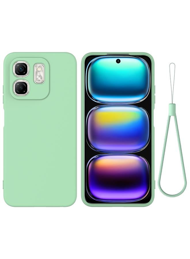 اس-توب جراب لهاتف Infinix Hot 50i بلون سادة من السيليكون السائل المقاوم للسقوط بتغطية كاملة - Image 1