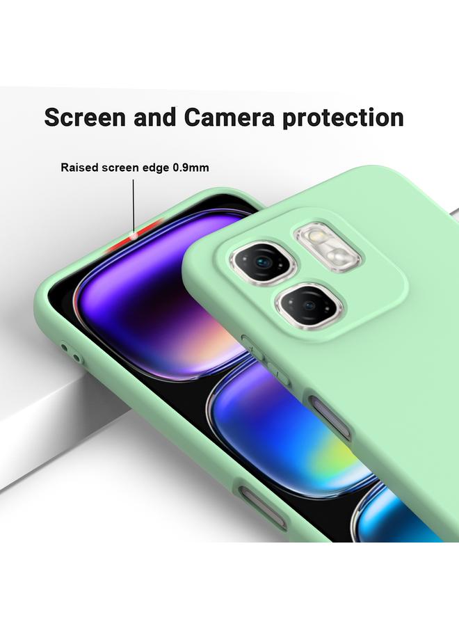 اس-توب جراب لهاتف Infinix Hot 50i بلون سادة من السيليكون السائل المقاوم للسقوط بتغطية كاملة - Image 4