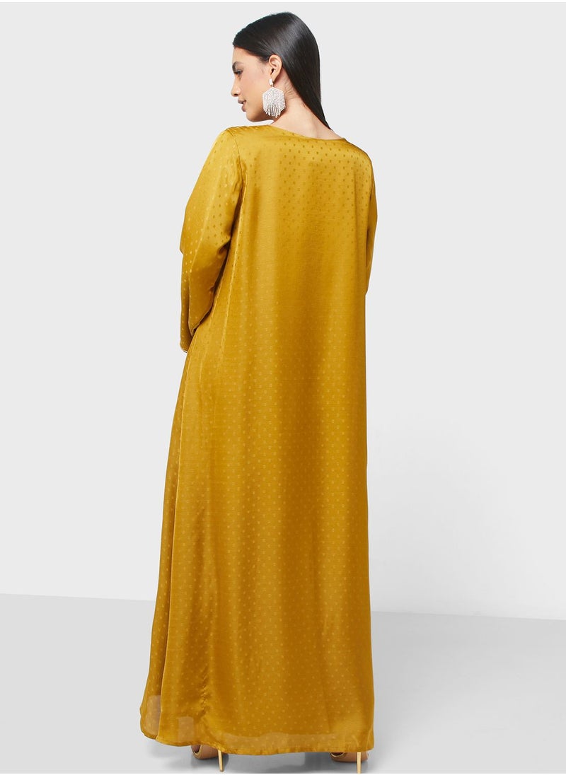 KASHKHA - Embroidered Knitted Jalabiya - Image 1