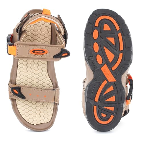Sparx Trending footwear Men's sandals for Outdoor/Office/Casual/Running/Gymming/Walking ss-502 camel orange uk-6 - Image 4