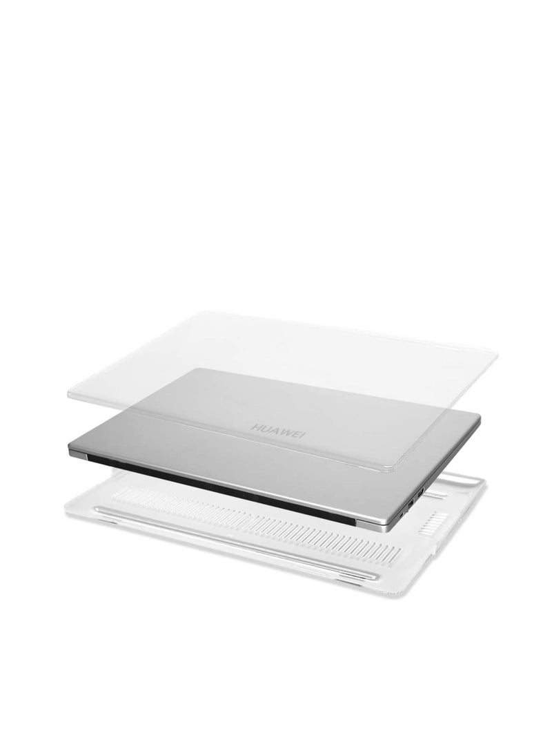 Case Compatible with Huawei Matebook D14 2020 2021/Honor Magicbook 14 2020,Frosted Hard Plastic Shell Cover for Huawei Matebook D14 /Honor Magicbook 14--Frosted Clear
