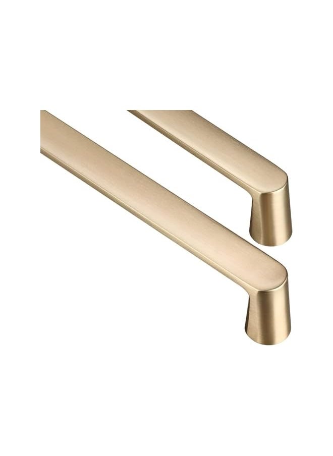PROMASS 10 Pack Gold Cabinet Handles - 5 Inch Hole Centers Brushed Gold Cabinet Pulls for Cupboard Door, Dresser Drawer, Wardrobe Hardware  - Image 3