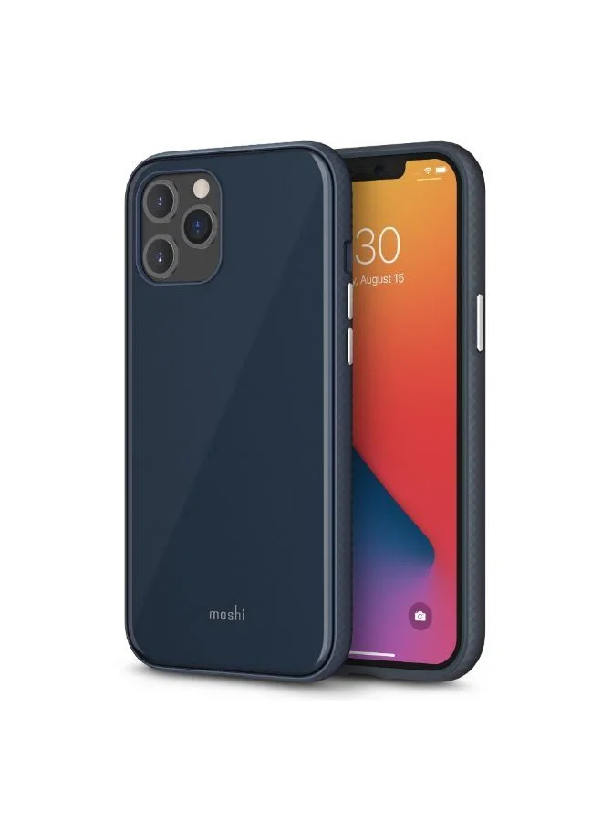Moshi MOSHI iPhone 12 Pro Max - iGlaze Case - Midnight Blue