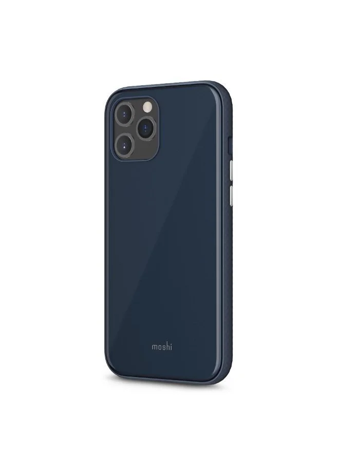 Moshi MOSHI iPhone 12 Pro Max - iGlaze Case - Midnight Blue