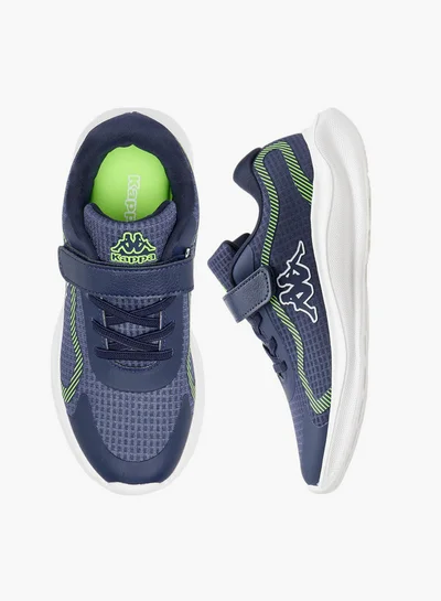 كابا Boys' Logo Print Sport Shoes with Hook and Loop Closure