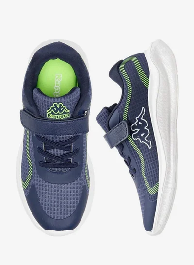 Kappa Boys' Logo Print Sport Shoes with Hook and Loop Closure