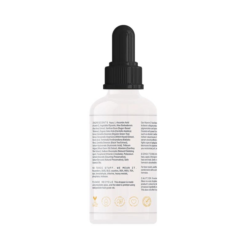 Arata Vitamin C Face Serum For Glowing Skin 30 ML  AntiAging Boosts Collagen  Targets Pigmentation  All Skin Types  AllNatural Vegan  CrueltyFree - Image 2