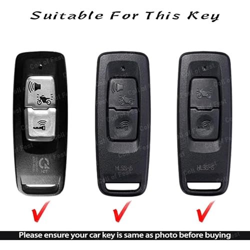 Coll of Fest® Metal Silicon Key Cover Compatible for Honda Activa | Dio | H-Smart, Scooter Metal and Silicon Protection Special Feature Visible in Low-Light Conditions - Image 3