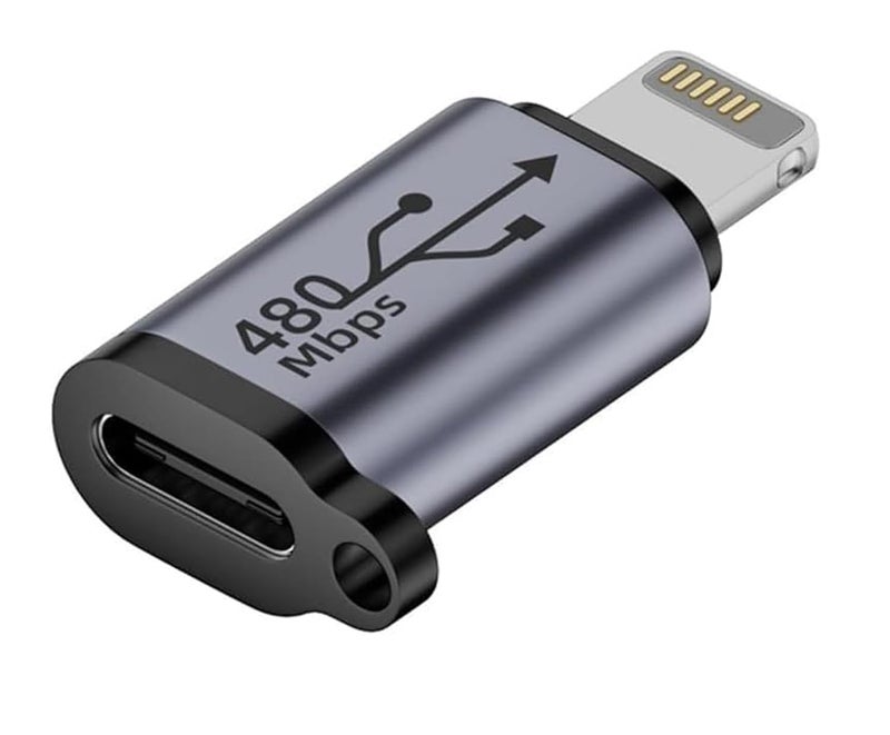 Tobo Tobo USB C to Lighting Adapter,27W PD Fast Charging for 14/13/12 Pro Max Plus Mini,for Lighting to USB C Cable Adapter for iPad,Support Transfer Data-Not for Audio/OTG (TD-1297CC) (Pack of 1) - Image 1