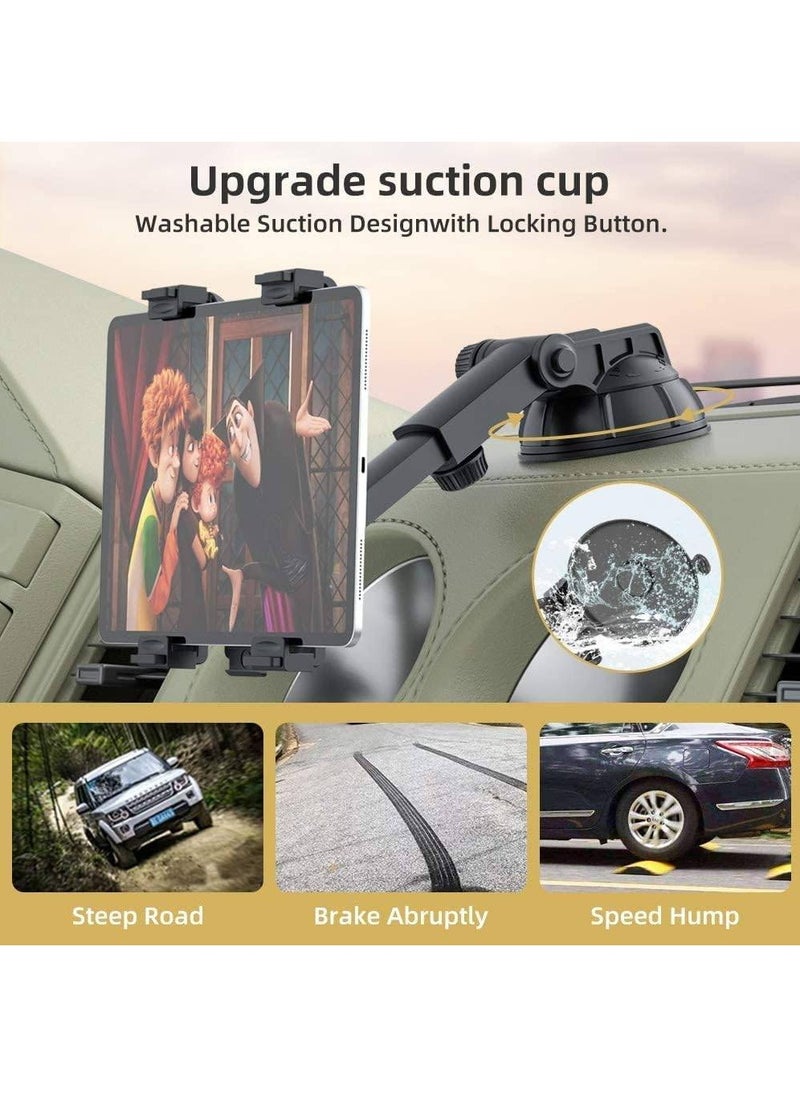GENNEXT Tablet Holder for Car Mount,3-in-1 Car Air Vent,Dashboard Windshield Mount,360° Rotation Adjustable for iPad Air/Mini, Nintendo Switch,Samsung,Tablets 6"- 10.5",TPU Suction Sticky Gel  - Image 2
