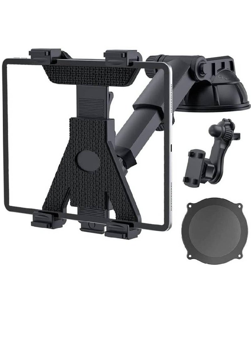 GENNEXT Tablet Holder for Car Mount,3-in-1 Car Air Vent,Dashboard Windshield Mount,360° Rotation Adjustable for iPad Air/Mini, Nintendo Switch,Samsung,Tablets 6"- 10.5",TPU Suction Sticky Gel  - Image 1